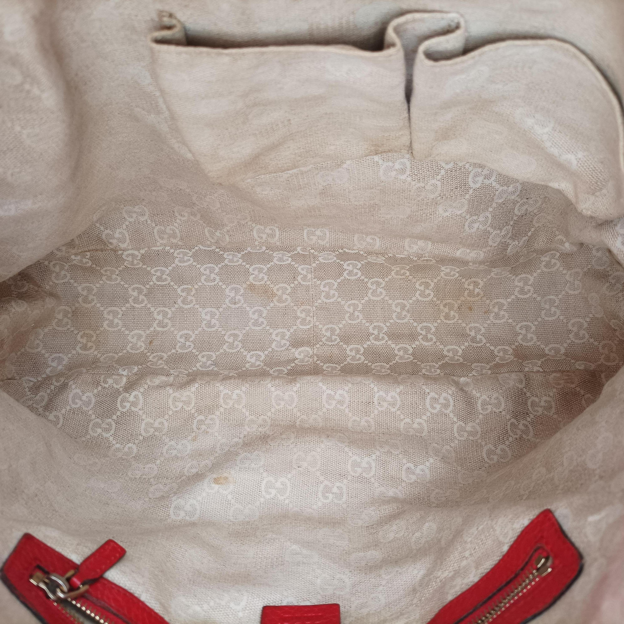 Pre-owned Gucci Bamboo Red Leather 282315 shoulderbag | stylenewstar