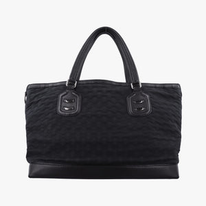 Pre-owned Gucci GG Neoprene Techno Tag Black fabric × Leather 241102 handbag | stylenewstar