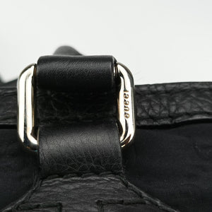 Pre-owned Gucci GG Neoprene Techno Tag Black fabric × Leather 241102 handbag | stylenewstar