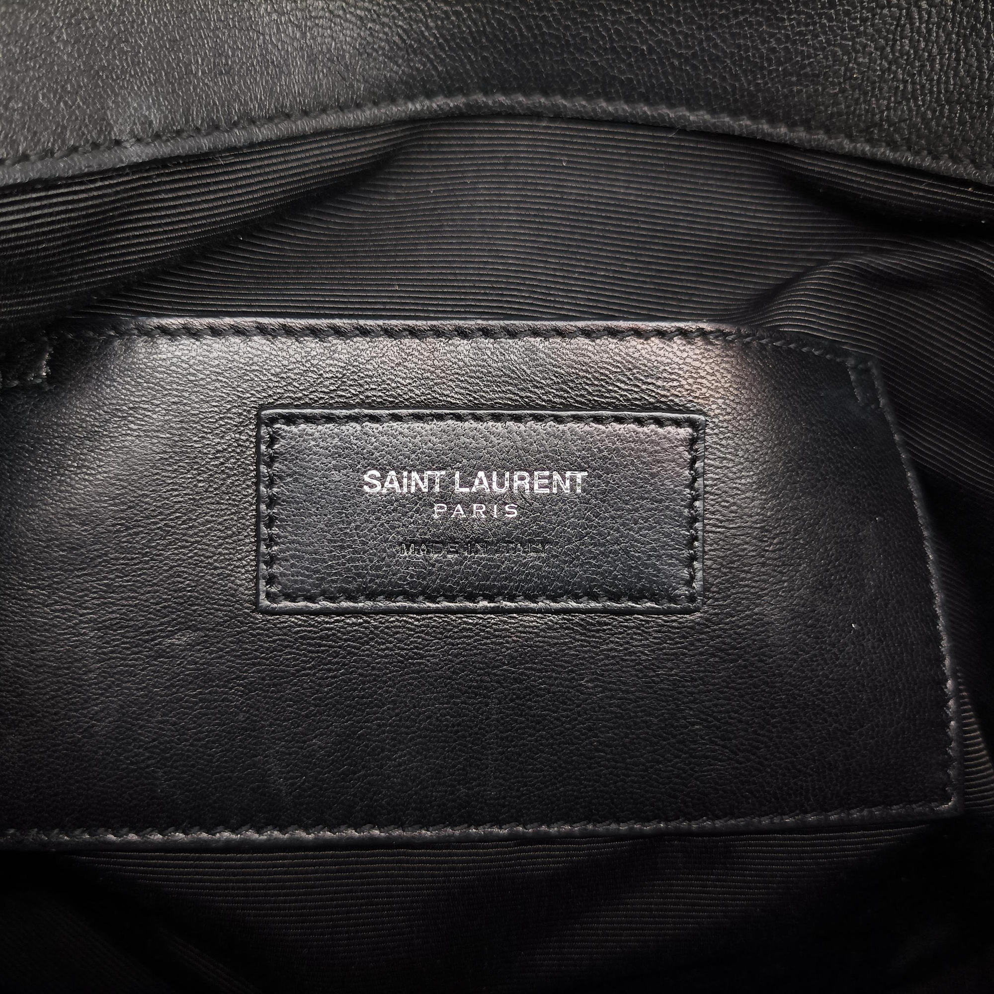 Secondhand Yves Saint Laurent COLLEGE Black Leather 392738 shoulderbag | stylenewstar