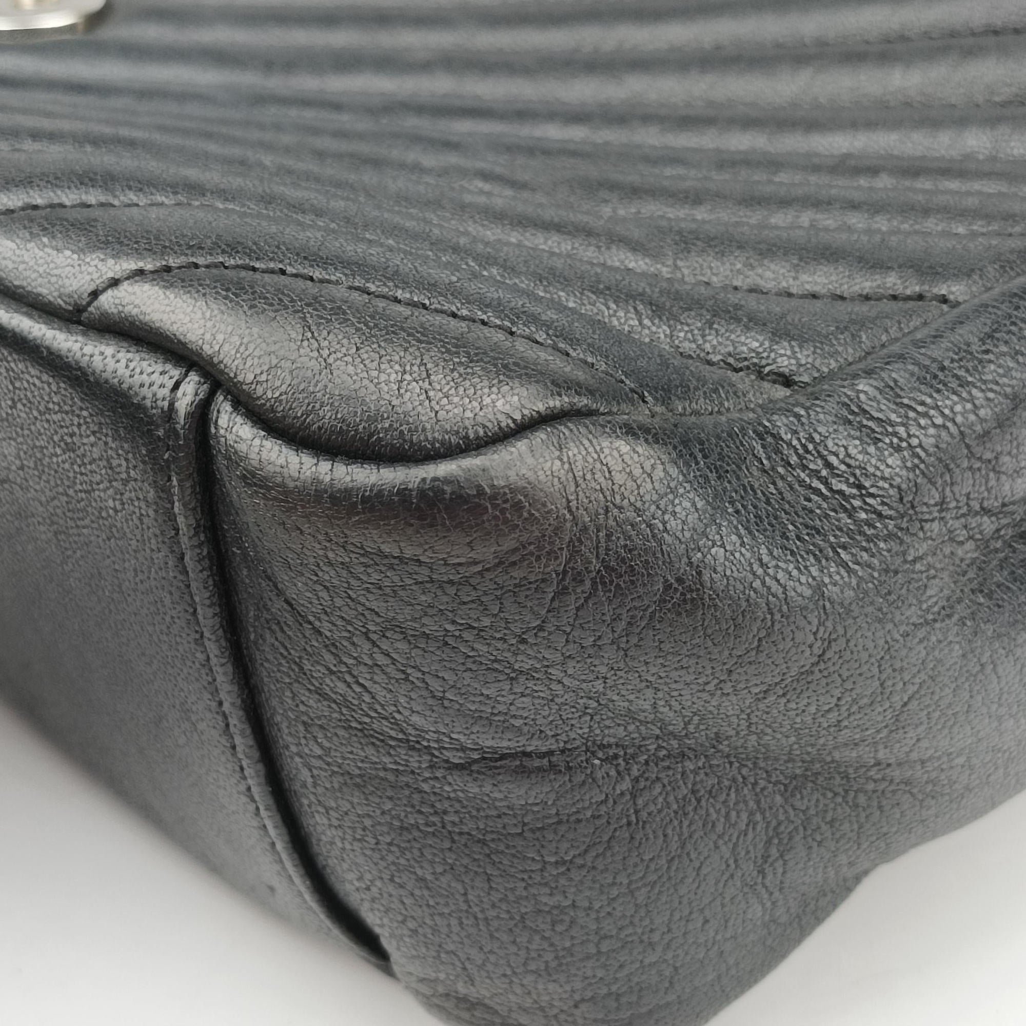 Secondhand Yves Saint Laurent COLLEGE Black Leather 392738 shoulderbag | stylenewstar