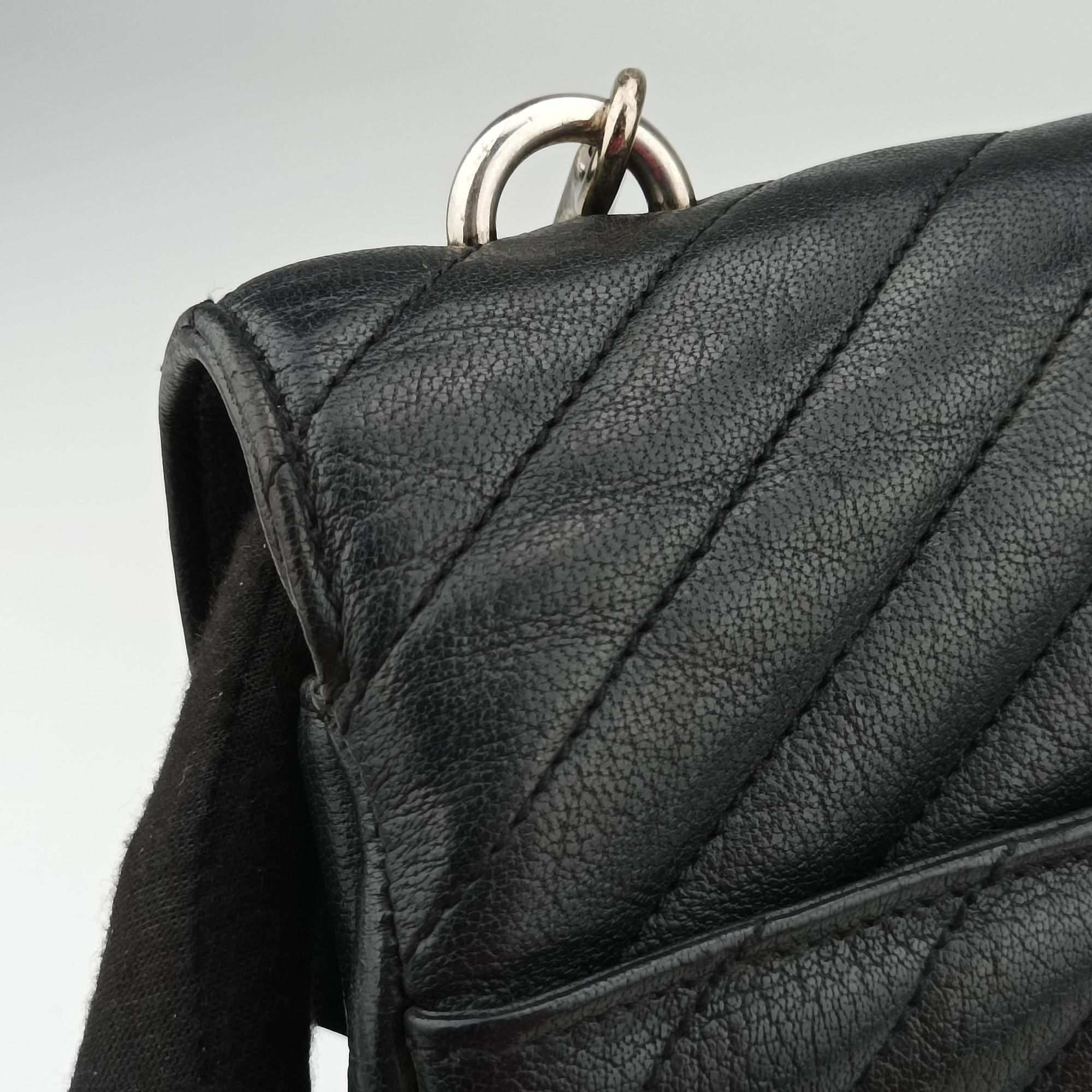 Secondhand Yves Saint Laurent COLLEGE Black Leather 392738 shoulderbag | stylenewstar