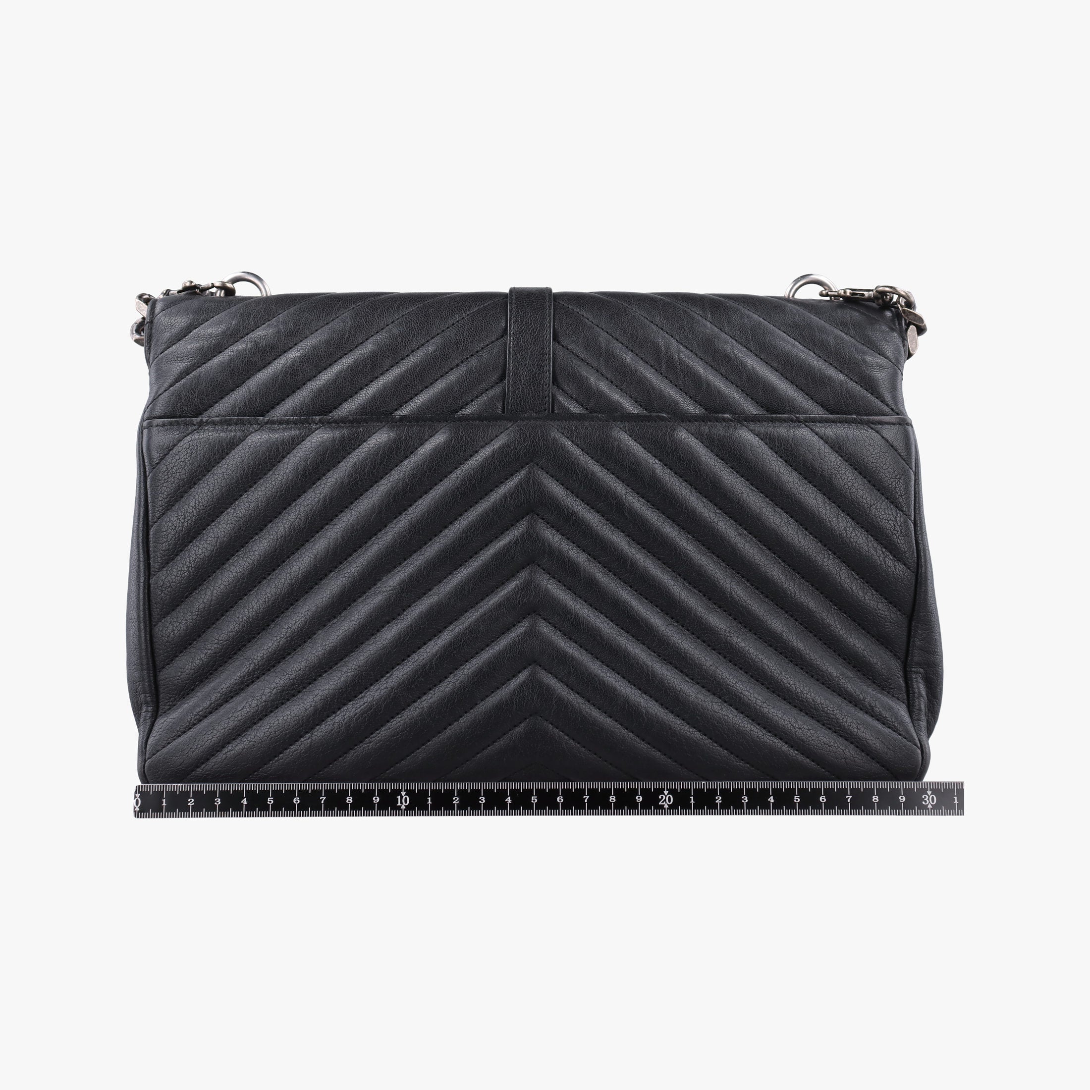 Secondhand Yves Saint Laurent COLLEGE Black Leather 392738 shoulderbag | stylenewstar