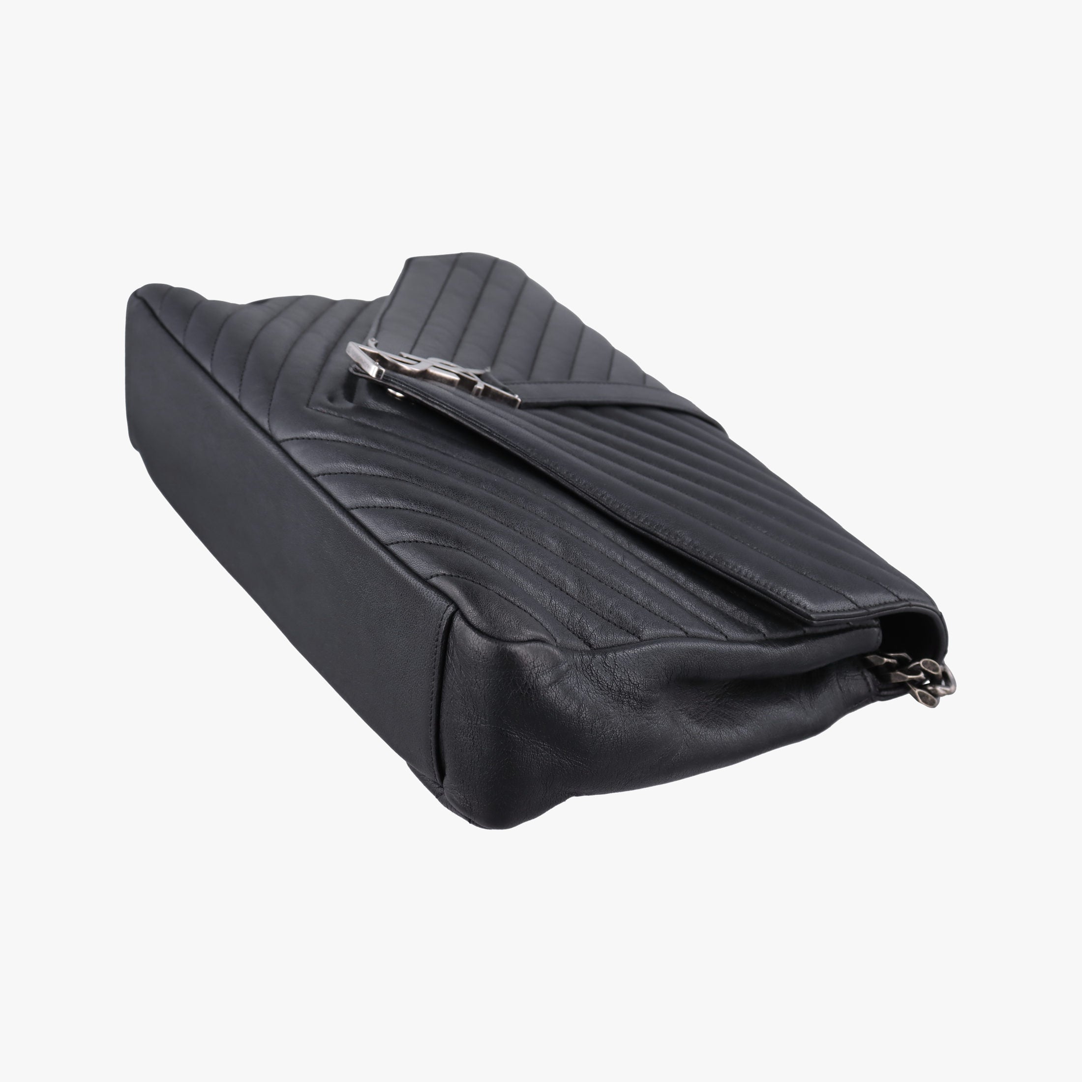 Secondhand Yves Saint Laurent COLLEGE Black Leather 392738 shoulderbag | stylenewstar