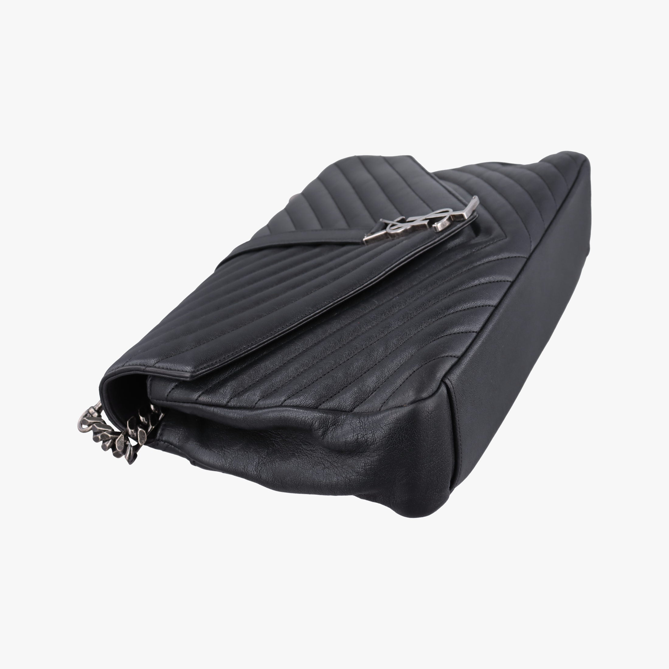 Secondhand Yves Saint Laurent COLLEGE Black Leather 392738 shoulderbag | stylenewstar