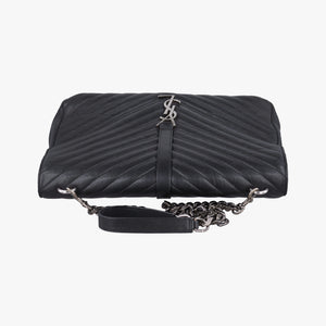 Secondhand Yves Saint Laurent COLLEGE Black Leather 392738 shoulderbag | stylenewstar