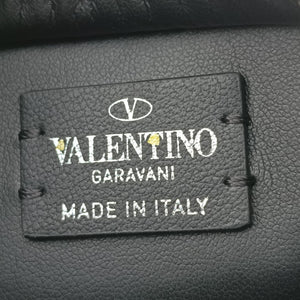 Secondhand Valentino VLTN Logo White x Black Leather  bum bag/waist bag | stylenewstar