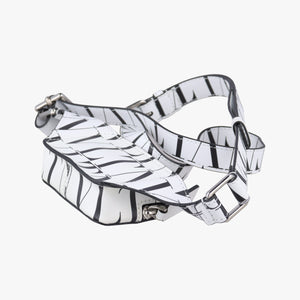 Secondhand Valentino VLTN Logo White x Black Leather  bum bag/waist bag | stylenewstar