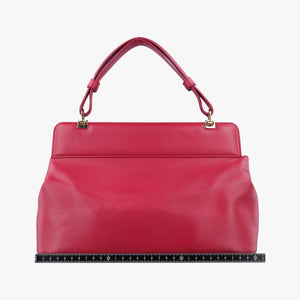Pre-owned Bvlgari Isabella Rossellini Red Leather  shoulderbag | stylenewstar