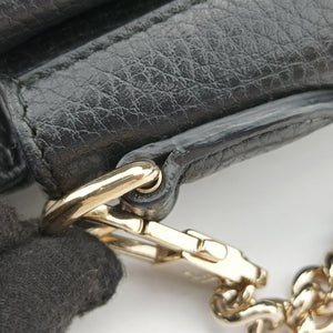 Pre-owned Gucci Interlocking G Black Leather 510306 shoulderbag | stylenewstar