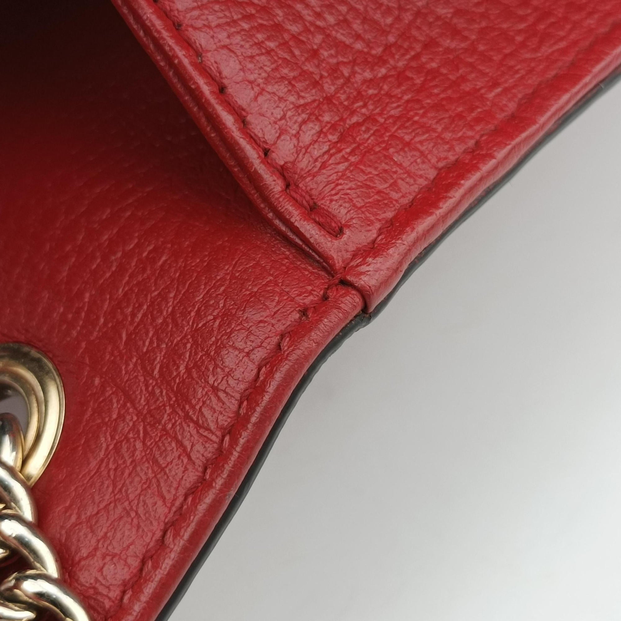 Secondhand Gucci Interlocking G Red Leather 510304 shoulderbag | stylenewstar