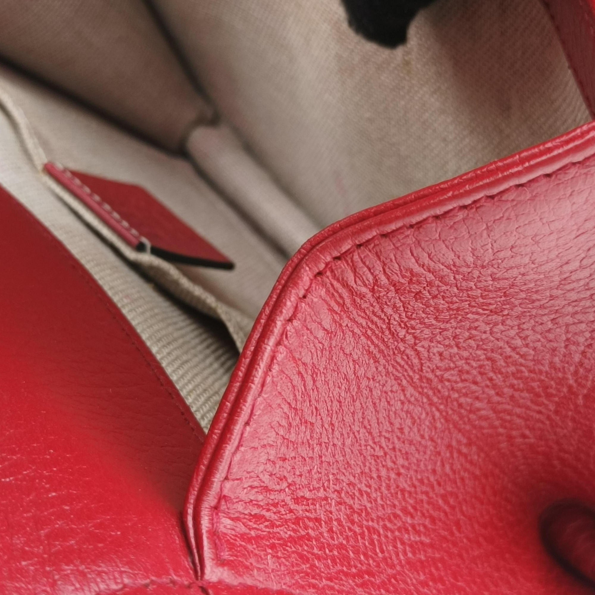 Secondhand Gucci Interlocking G Red Leather 510304 shoulderbag | stylenewstar