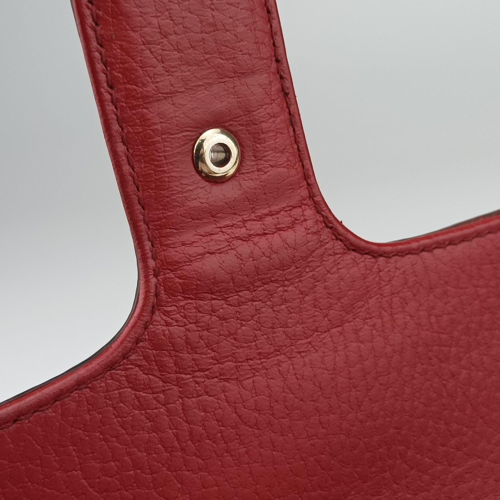 Secondhand Gucci Interlocking G Red Leather 510304 shoulderbag | stylenewstar