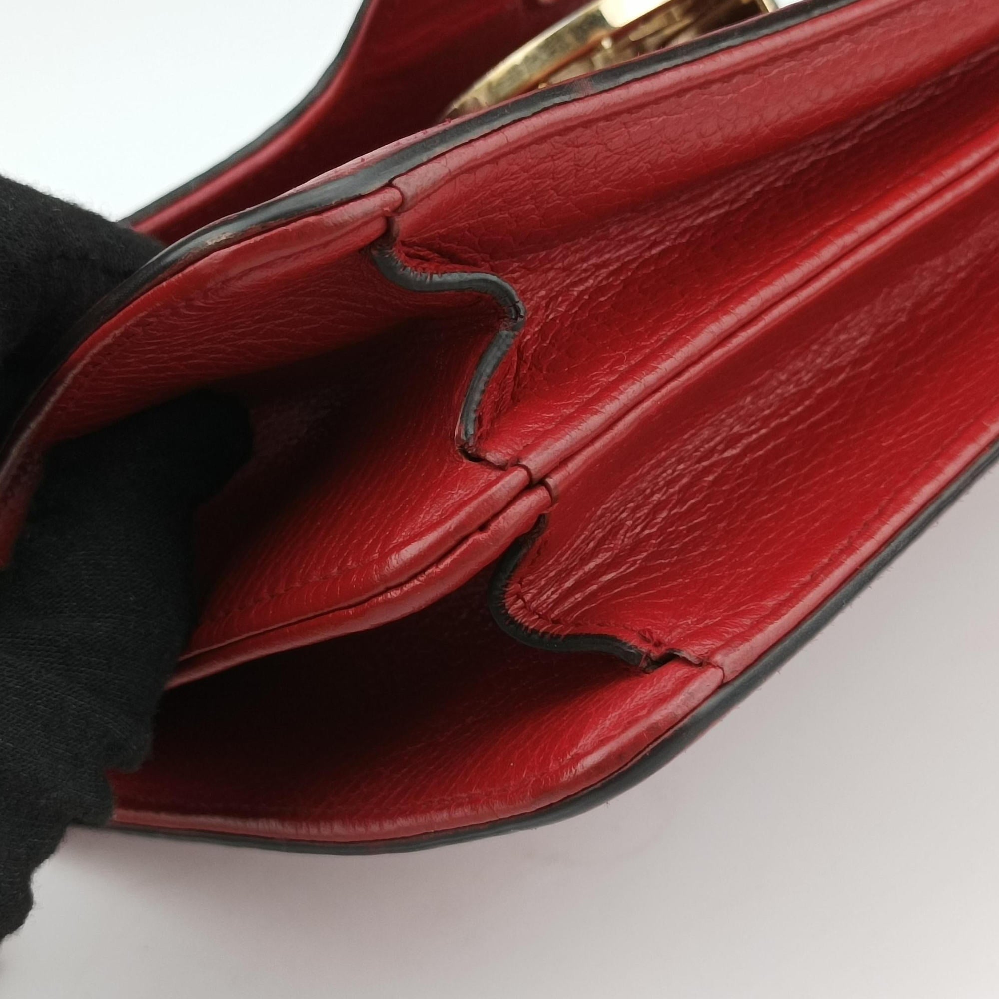 Secondhand Gucci Interlocking G Red Leather 510304 shoulderbag | stylenewstar