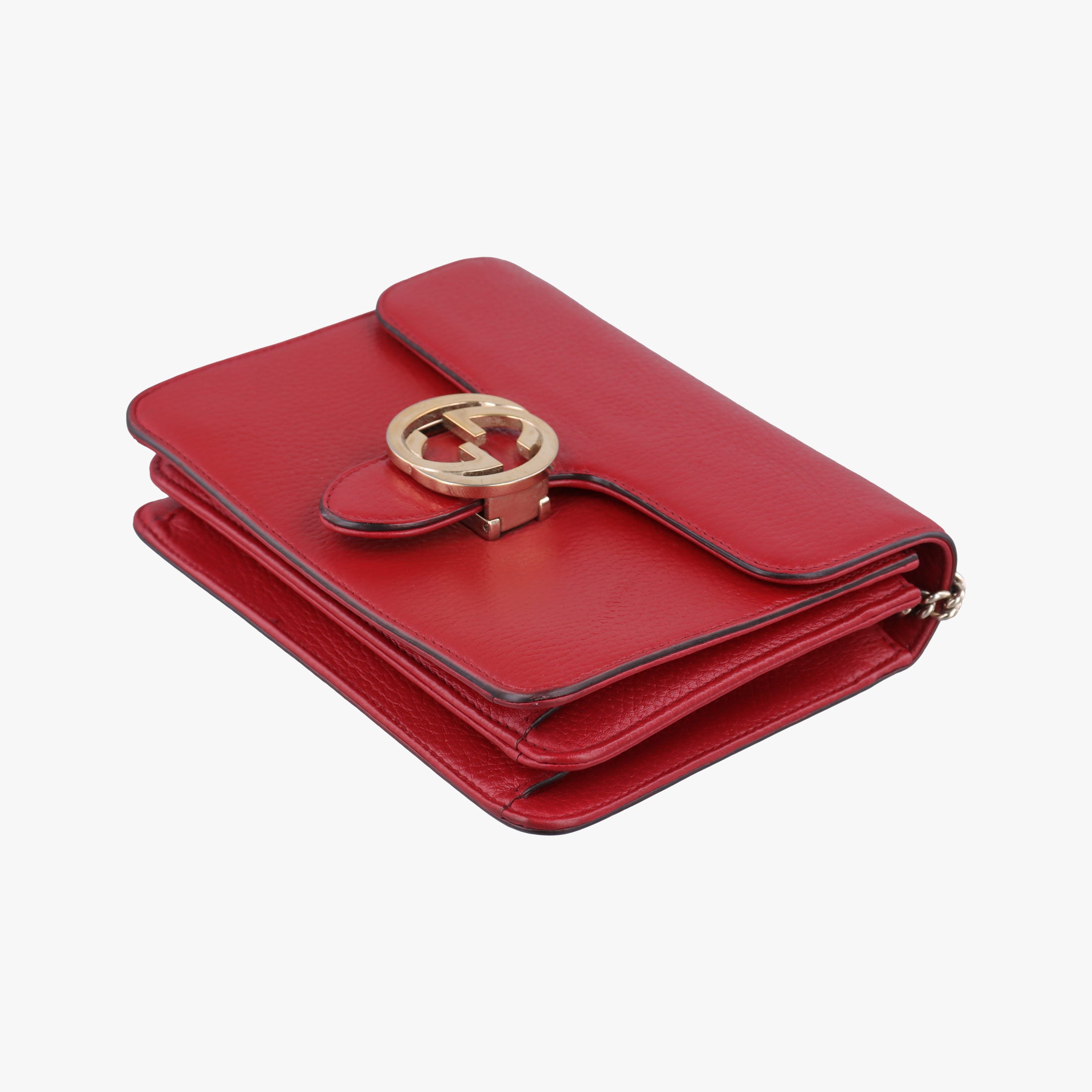 Secondhand Gucci Interlocking G Red Leather 510304 shoulderbag | stylenewstar