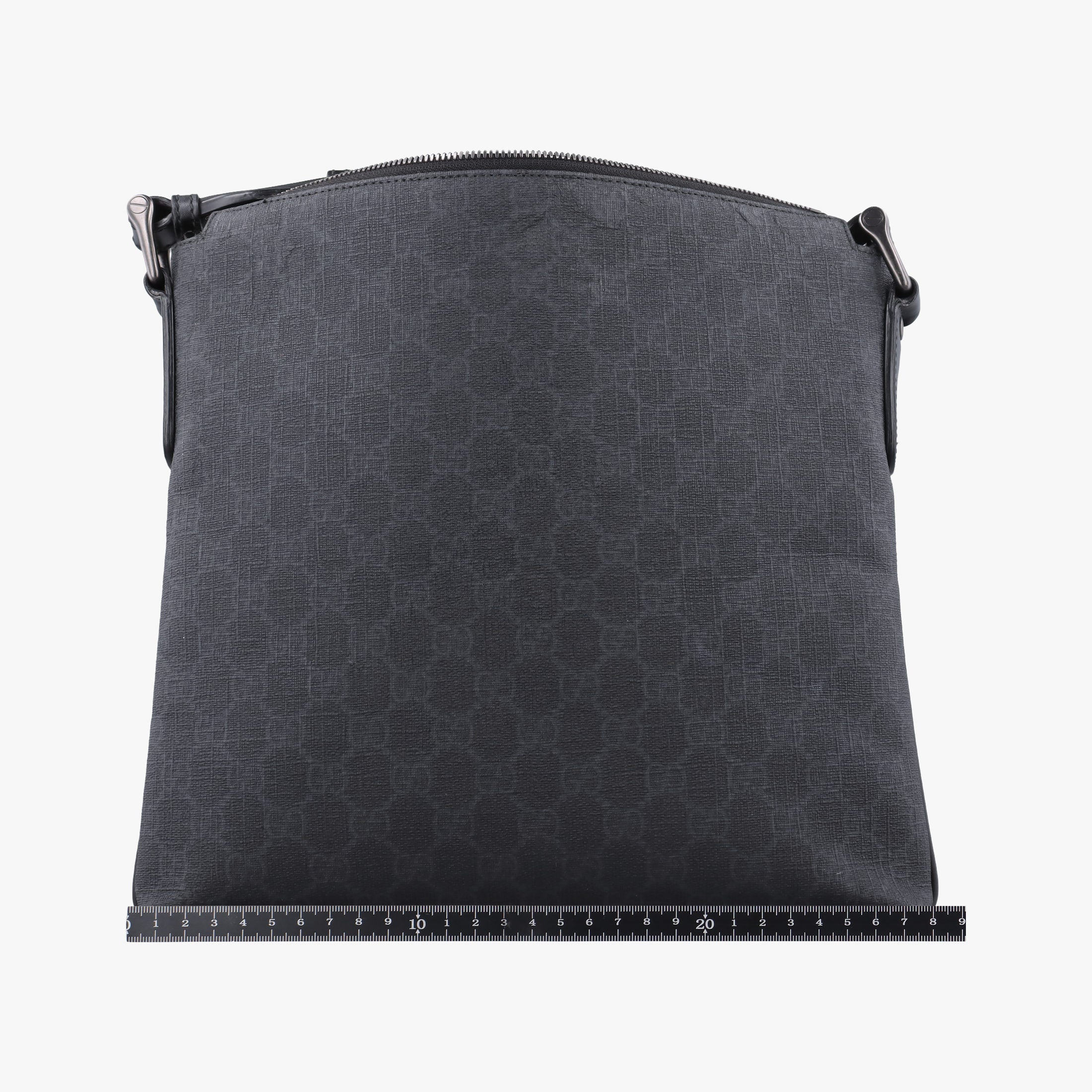Pre-owned Gucci GG Supreme Black PVC coated canvas 322279 shoulderbag | stylenewstar