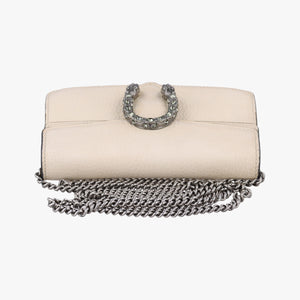 Pre-owned Gucci Dionysus White Leather 476432 shoulderbag | stylenewstar