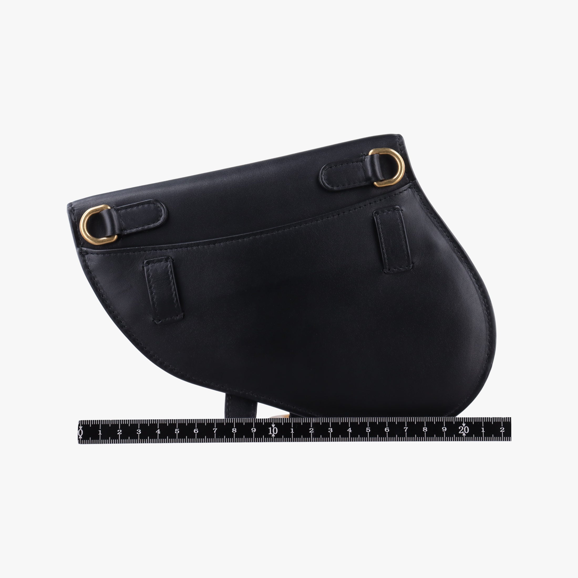 Pre-owned Christian Dior saddle Black leather  bum bag/waist bag | stylenewstar