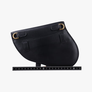 Pre-owned Christian Dior saddle Black leather  bum bag/waist bag | stylenewstar