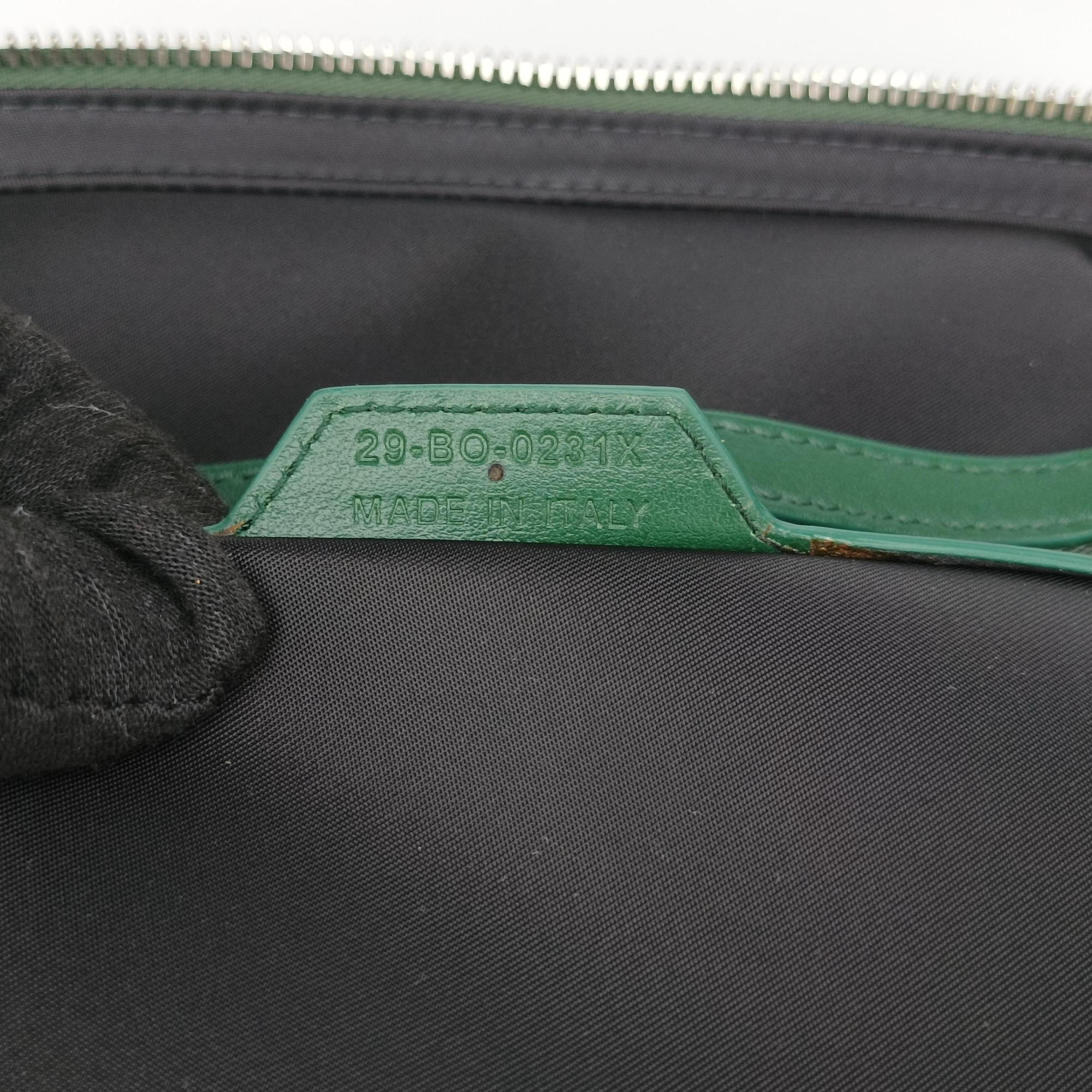 Pre-owned Christian Dior Dior World Tour Capsule Green Leather  shoulderbag | stylenewstar