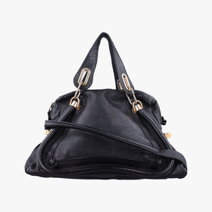 Pre-owned Chloe Paraty Black Leather  shoulderbag | stylenewstar