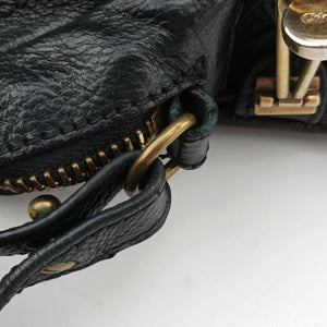 Pre-owned Chloe Paraty Black Leather  shoulderbag | stylenewstar