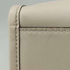 Pre-owned Fendi Sunshine White Leather 8BH386 shoulderbag | stylenewstar