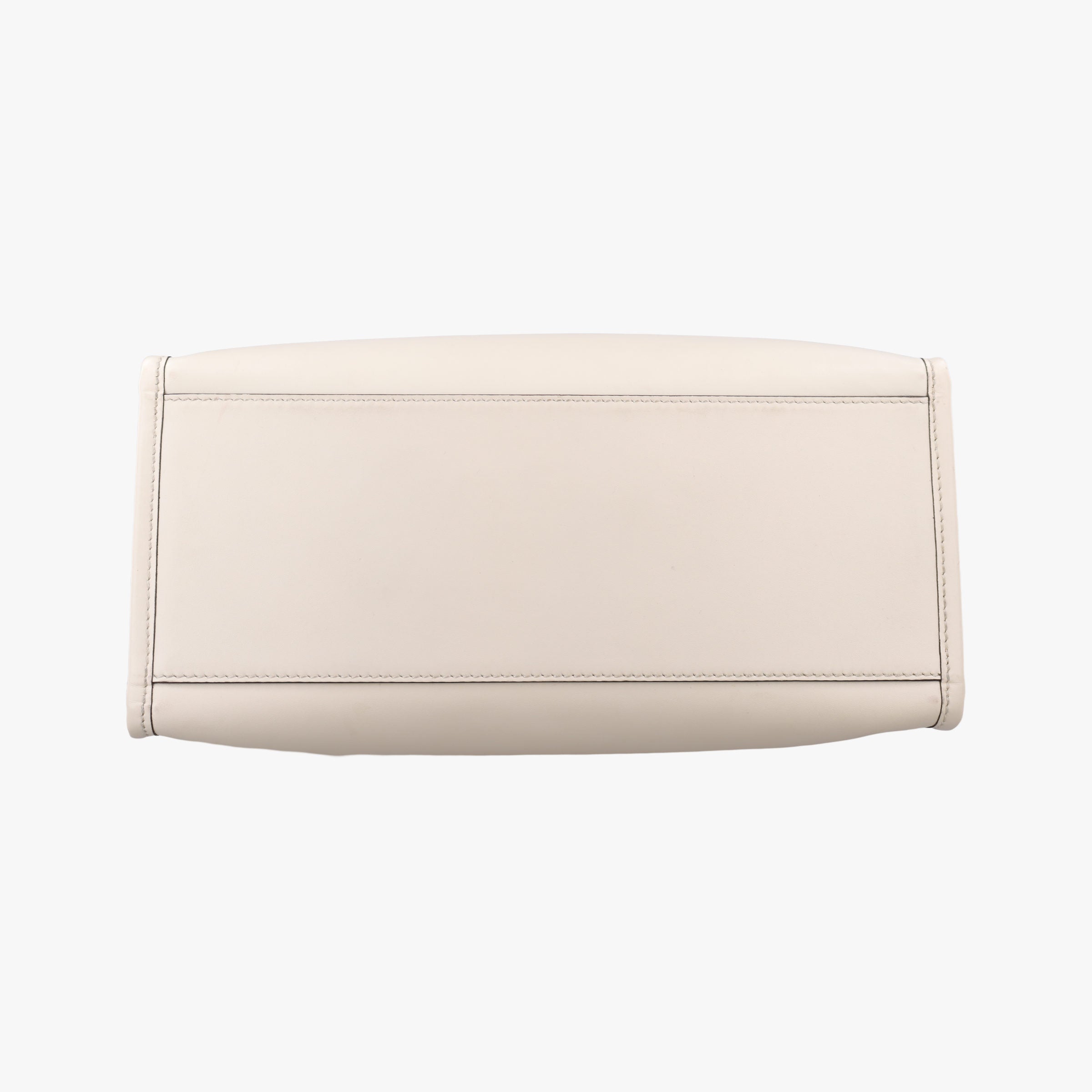 Pre-owned Fendi Sunshine White Leather 8BH386 shoulderbag | stylenewstar