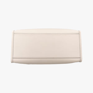 Pre-owned Fendi Sunshine White Leather 8BH386 shoulderbag | stylenewstar