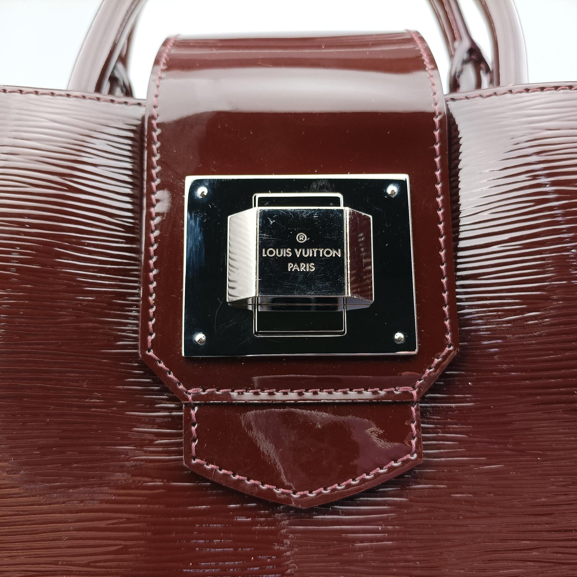 Pre-owned Louis Vuitton Mirabeau GM Burgundy Epi M40455 shoulderbag | stylenewstar