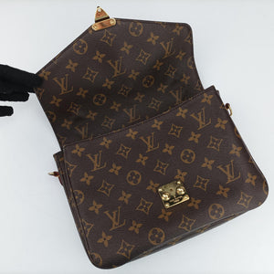Pre-owned Louis Vuitton Pochette Metis MM Brown Monogram Canvas M44875 shoulderbag | stylenewstar