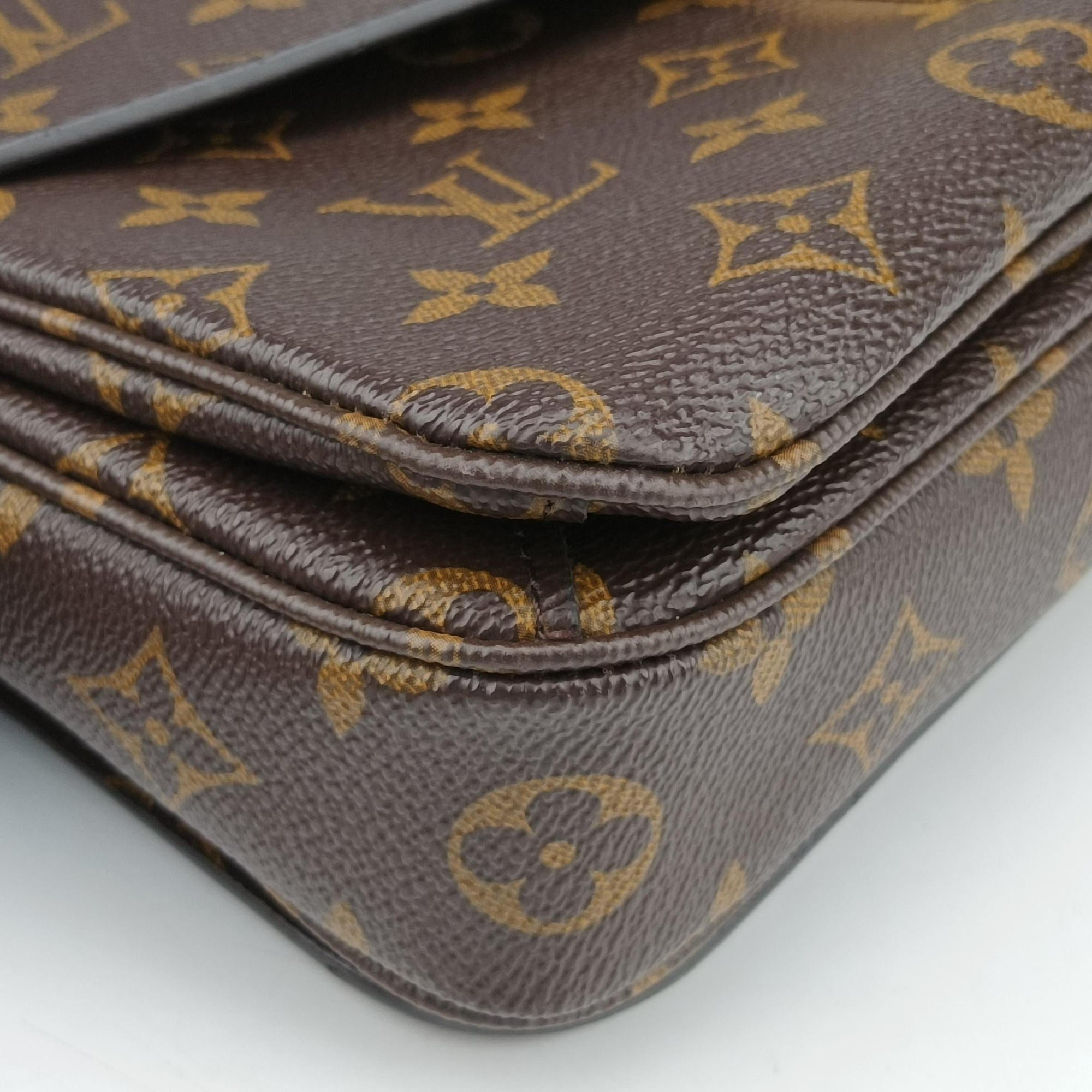 Pre-owned Louis Vuitton Pochette Metis MM Brown Monogram Canvas M44875 shoulderbag | stylenewstar