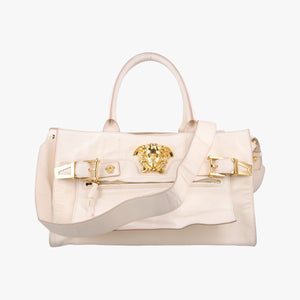 Vintage VERSACE Medusa Palazzo White lambskin  shoulderbag | stylenewstar
