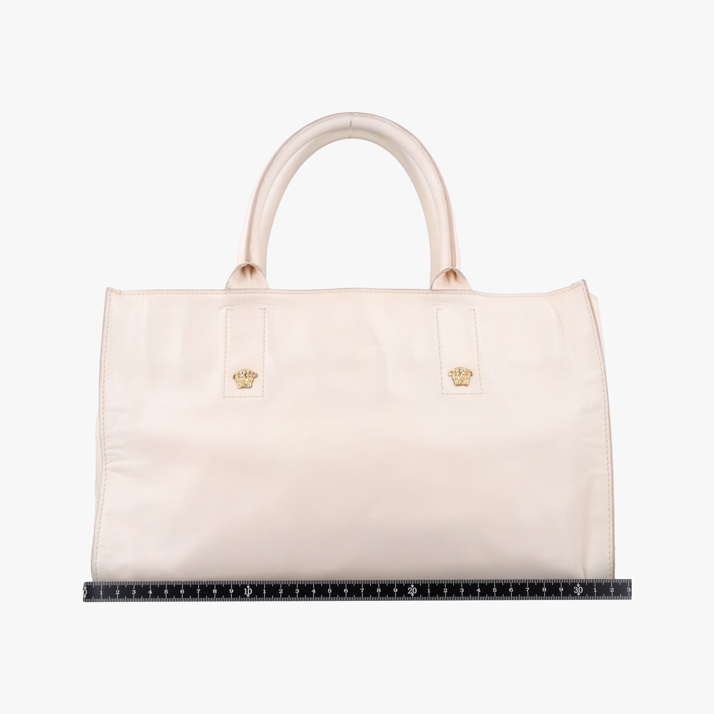 Vintage VERSACE Medusa Palazzo White lambskin  shoulderbag | stylenewstar