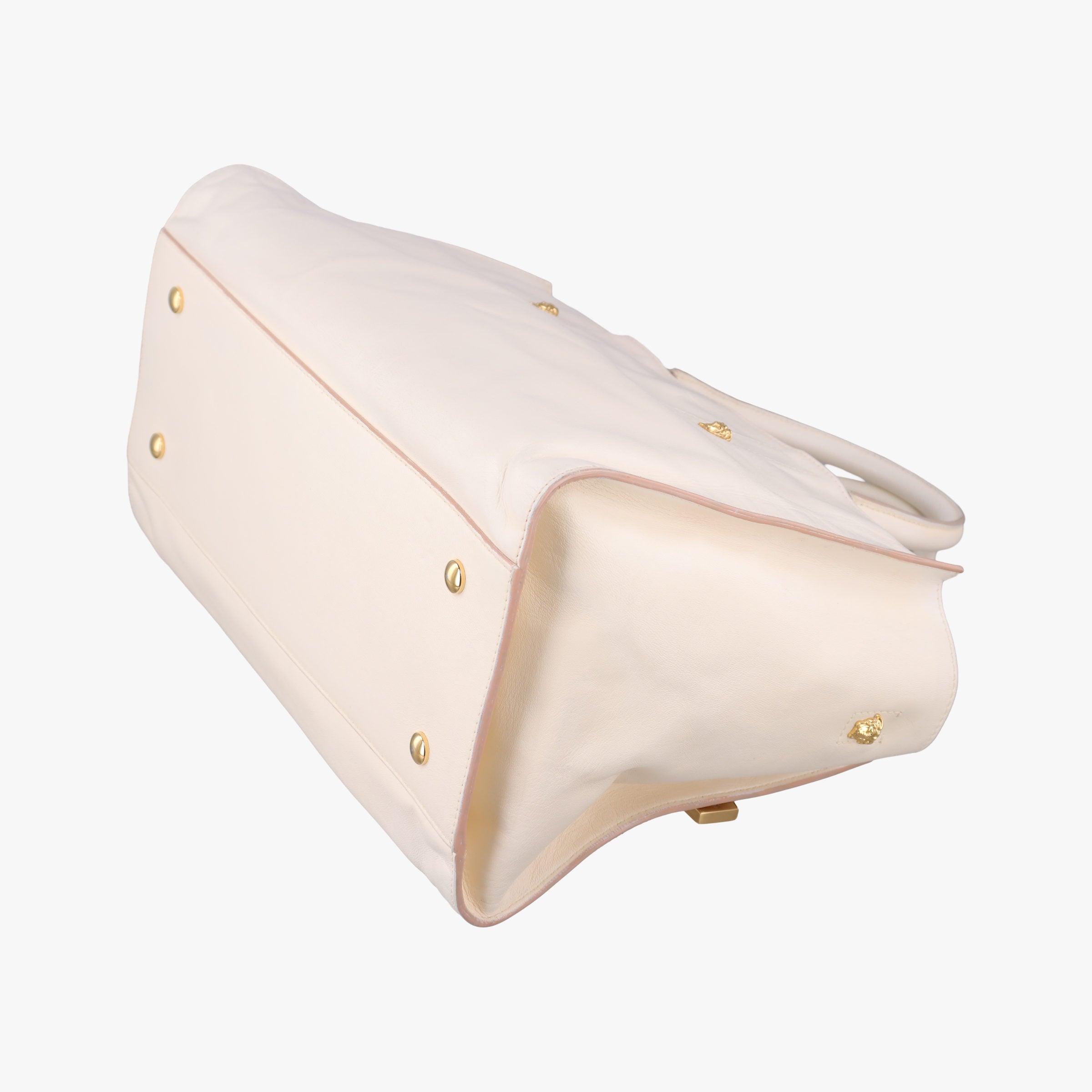 Vintage VERSACE Medusa Palazzo White lambskin  shoulderbag | stylenewstar