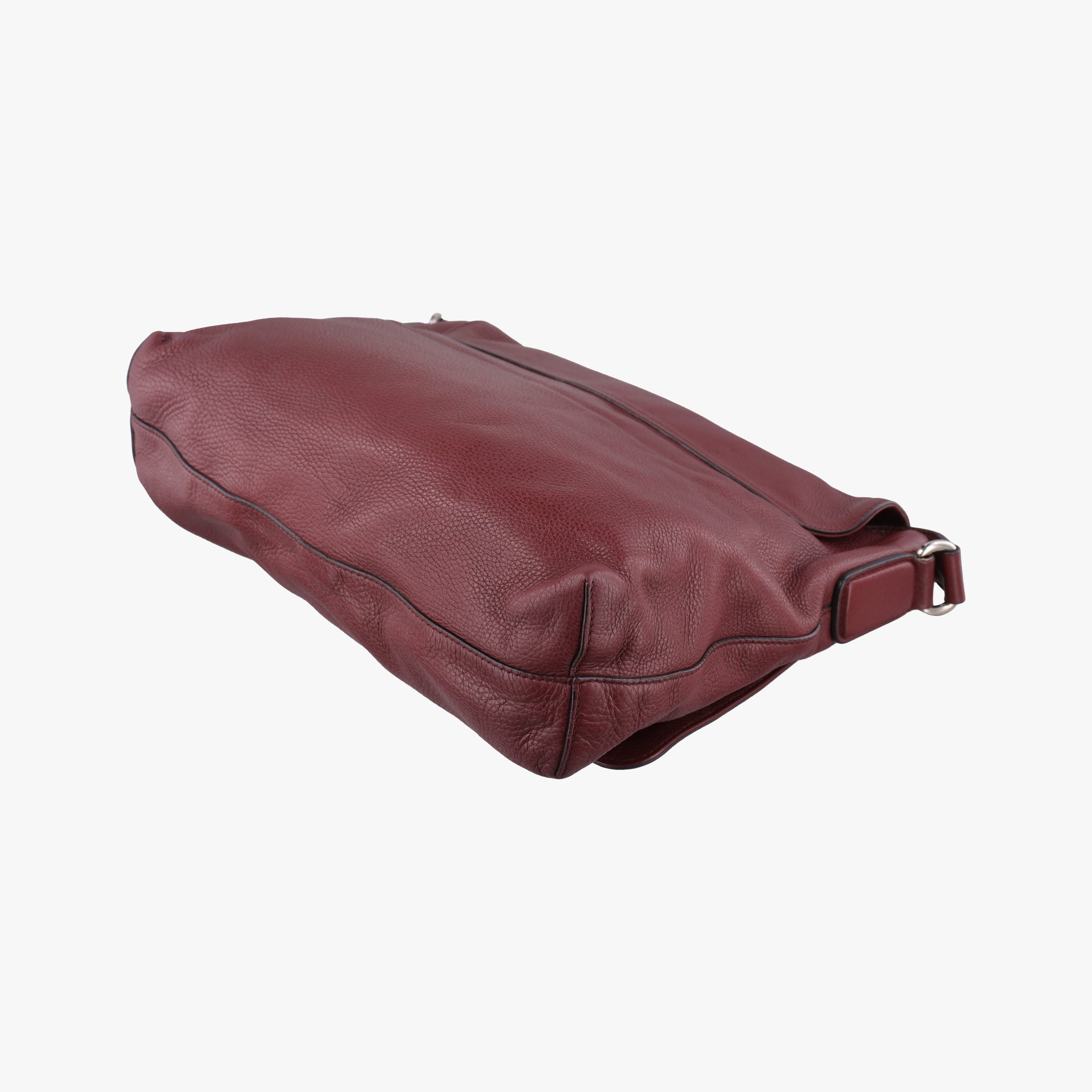 Pre-owned Gucci Interlocking G Logo Soho Messenger Burgundy Leather 322056 shoulderbag | stylenewstar