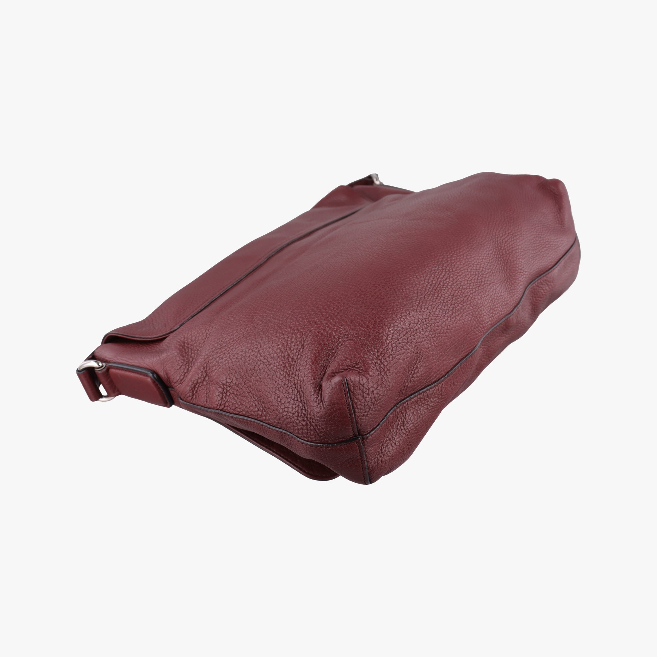 Pre-owned Gucci Interlocking G Logo Soho Messenger Burgundy Leather 322056 shoulderbag | stylenewstar