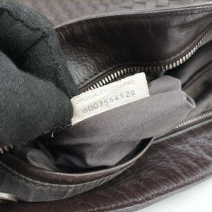 Pre-owned Bottega Veneta Intrecciato Brown lambskin  shoulderbag | stylenewstar