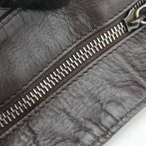 Pre-owned Bottega Veneta Intrecciato Brown lambskin  shoulderbag | stylenewstar