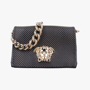 Vintage VERSACE La Medusa Black Leather  shoulderbag | stylenewstar