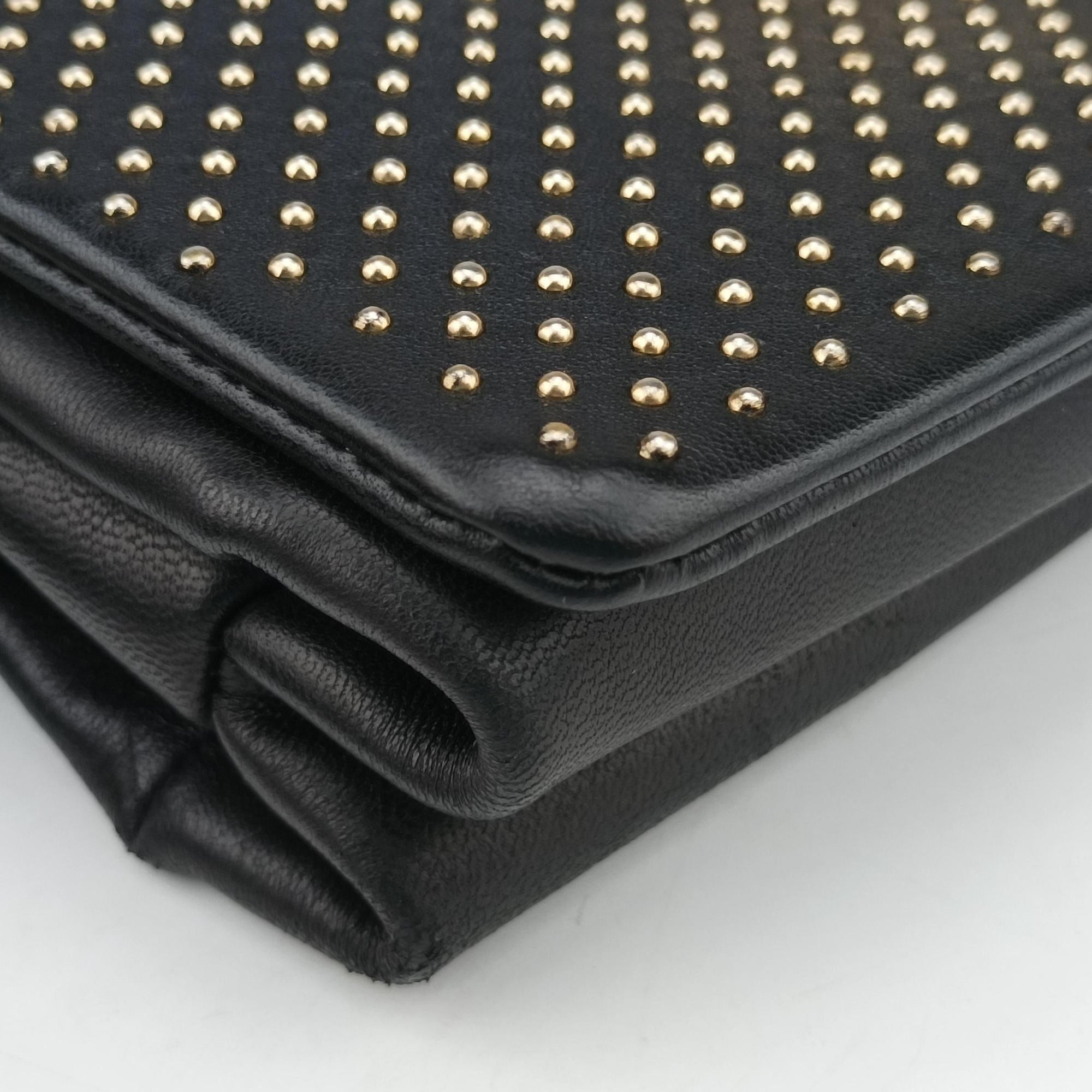Vintage VERSACE La Medusa Black Leather  shoulderbag | stylenewstar