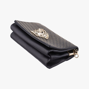 Vintage VERSACE La Medusa Black Leather  shoulderbag | stylenewstar