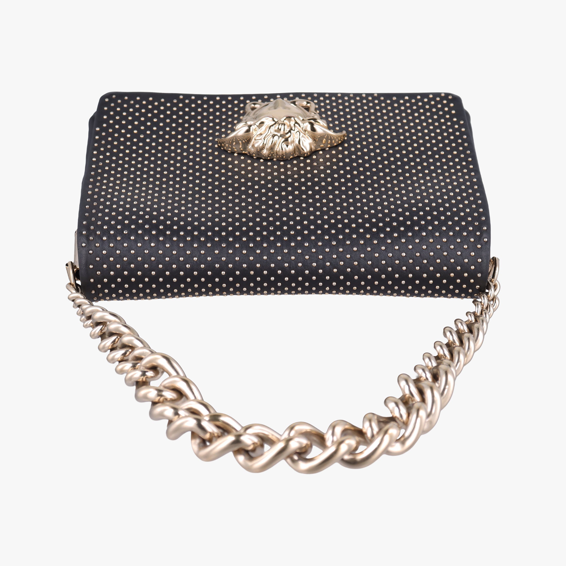Vintage VERSACE La Medusa Black Leather  shoulderbag | stylenewstar