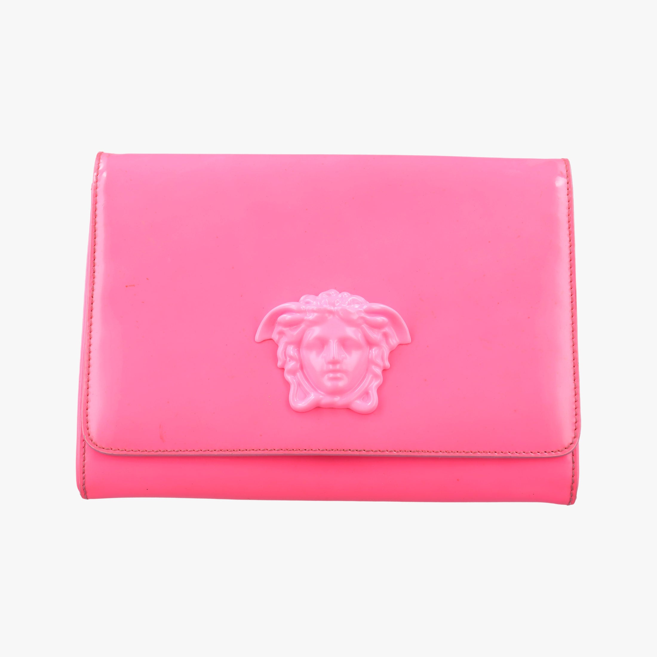 Secondhand VERSACE Medusa Rose Patent  clutchbag | stylenewstar