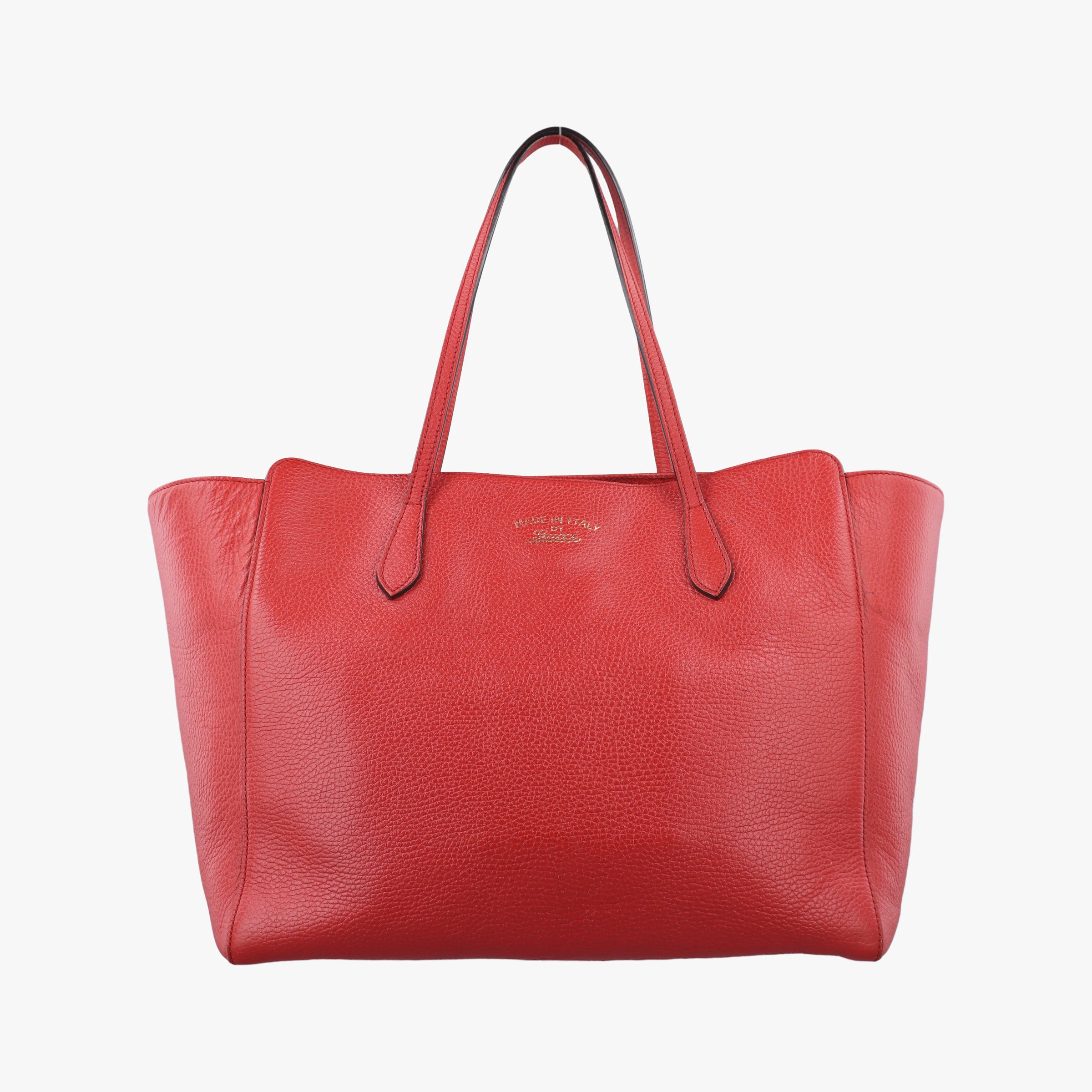 Pre-owned Gucci Swing Red Leather 354397 shoulderbag | stylenewstar
