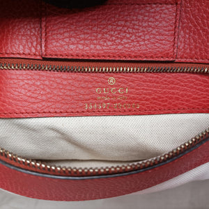 Pre-owned Gucci Swing Red Leather 354397 shoulderbag | stylenewstar