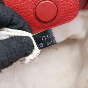 Pre-owned Gucci Swing Red Leather 354397 shoulderbag | stylenewstar