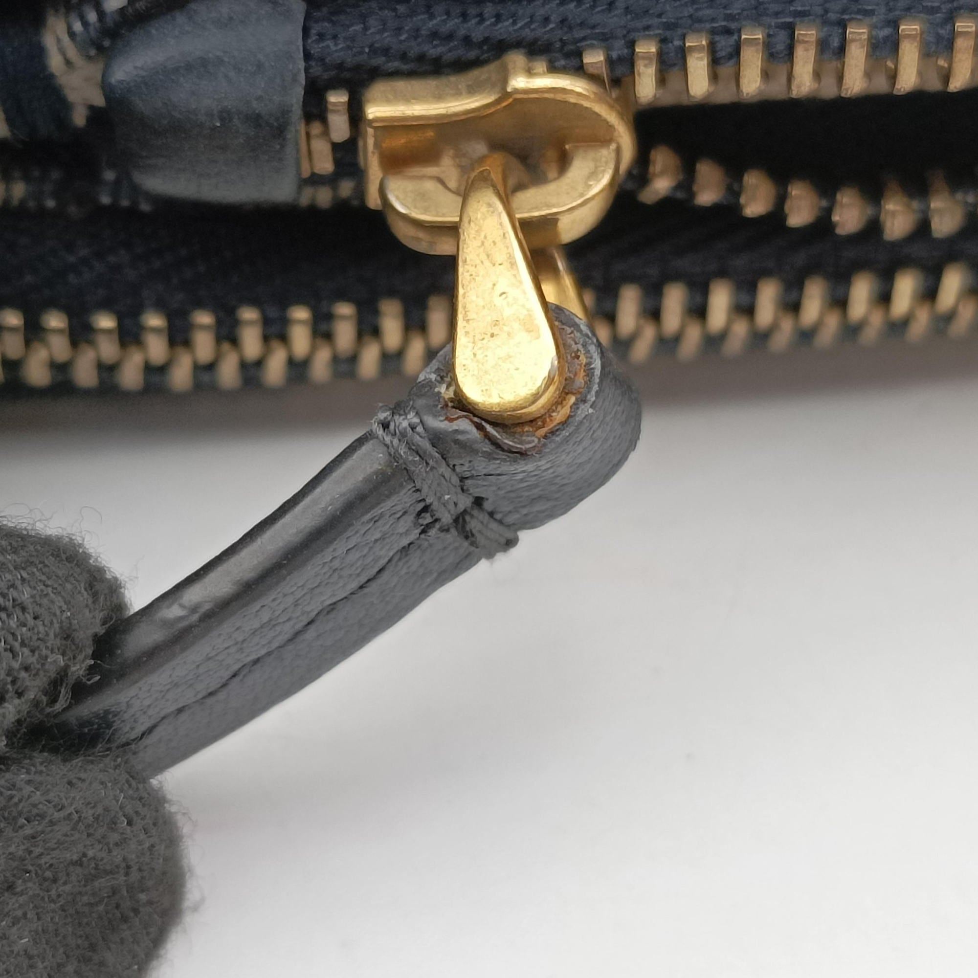 Pre-owned Christian Dior Saddle Navy×Gray Jacquard  shoulderbag | stylenewstar