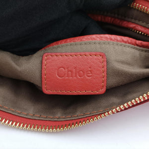Pre-owned Chloe Mercy Red Leather  shoulderbag | stylenewstar