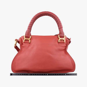 Pre-owned Chloe Mercy Red Leather  shoulderbag | stylenewstar